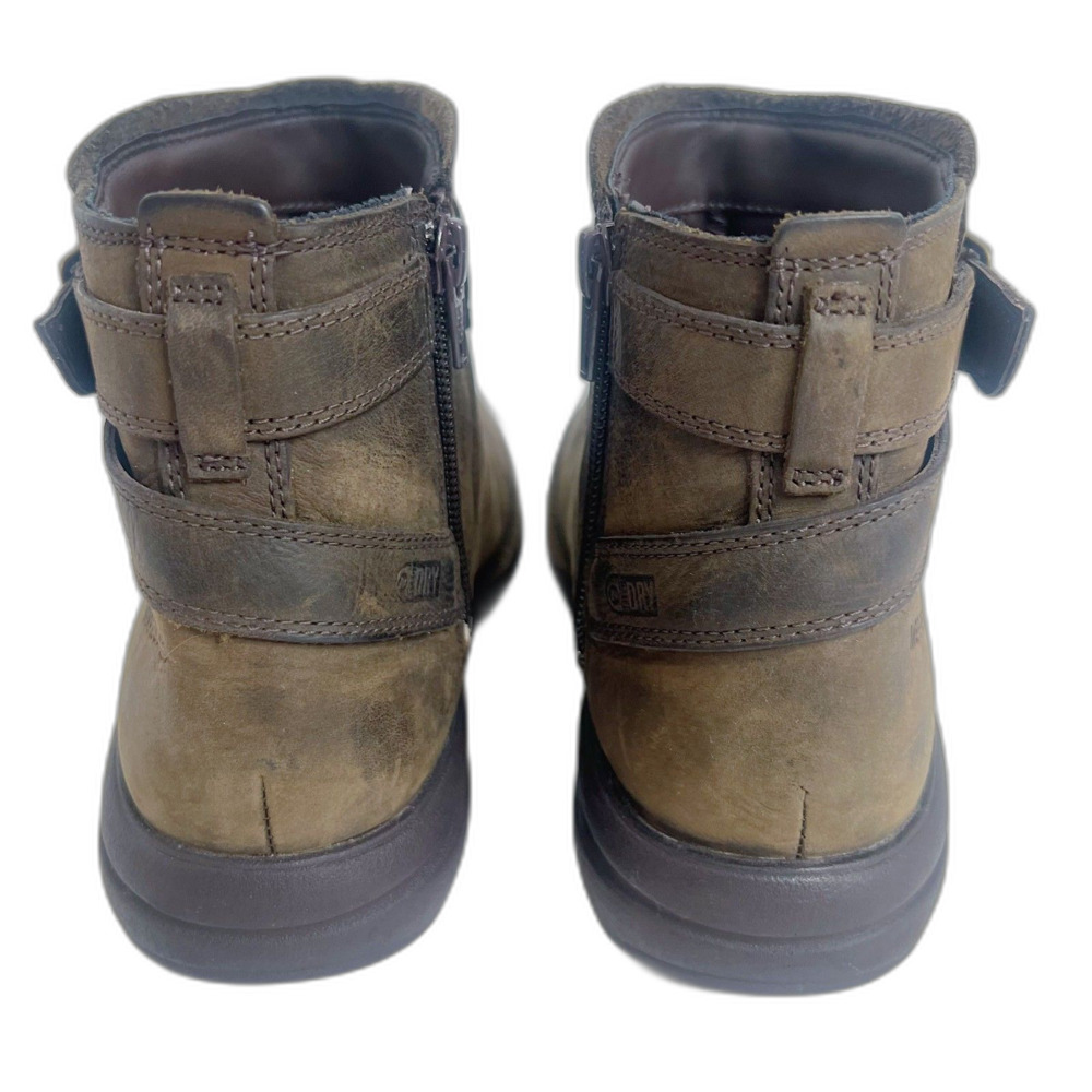 SOLD Merrell Andover Bluffs Waterproof Brown Leather Booties Ankle Boots - Picture 5 of 11